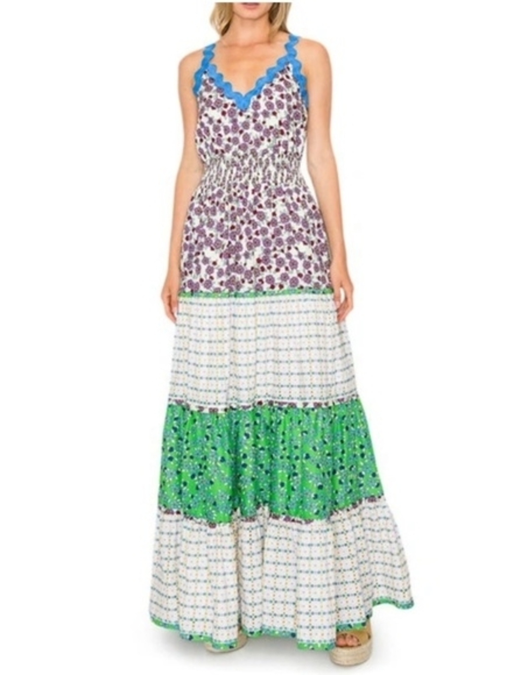 Brand new with tags Melloday maxi dress featuring mixed floral prints